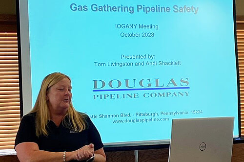 Douglas Pipeline’s Andi Shacklett Speaking at IOGANY Annual Membership Meeting